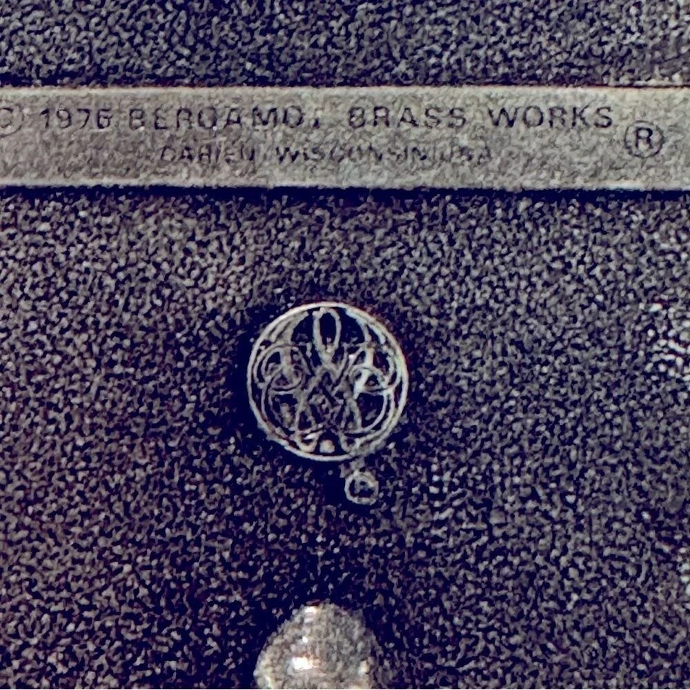 Bergamot Brass Works Vintage 70s Jimmy Carter Belt Buckle Mens‎ Silver Democrat